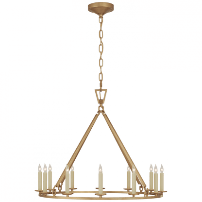 Visual Comfort Signature Darlana  Chandelier Antique-Burnished Brass