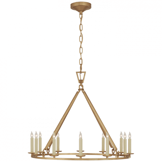 Visual Comfort Signature Darlana  Chandelier Antique-Burnished Brass
