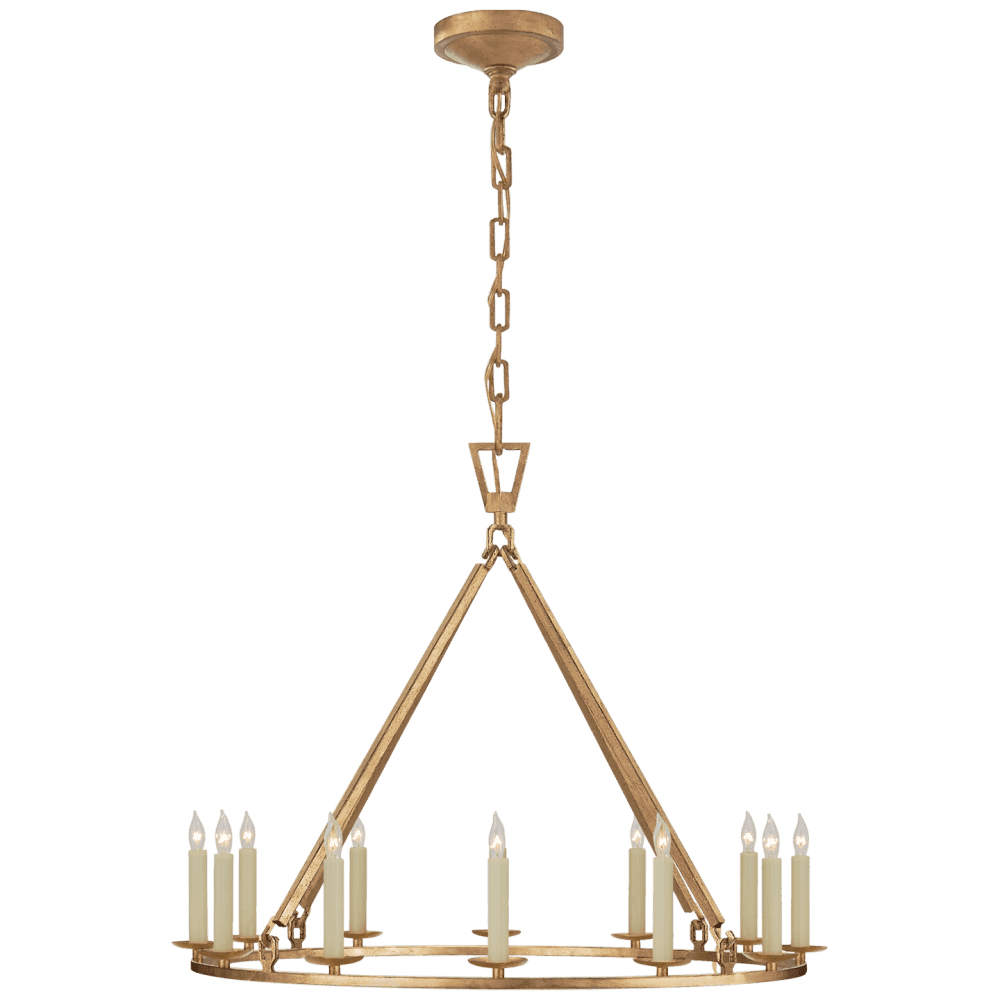 Visual Comfort Signature Darlana  Chandelier Gilded Iron