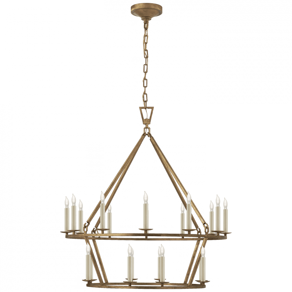 Visual Comfort Signature Darlana Chandelier Gilded Iron