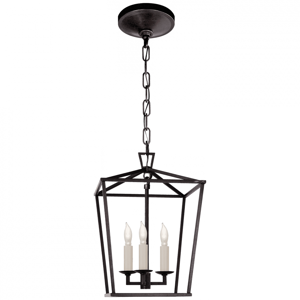 Visual Comfort Signature Darlana Lantern Pendant Aged Iron