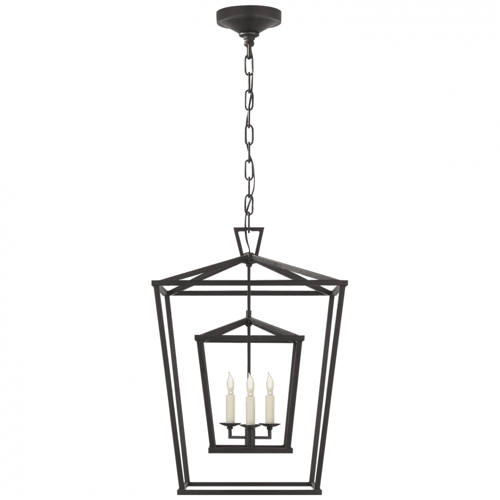 Visual Comfort Signature Darlana Lantern Pendant Aged Iron