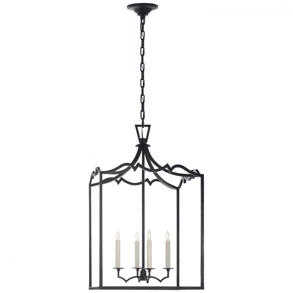 Visual Comfort Signature Darlana Lantern Pendant Gilded Iron
