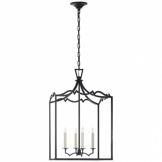 Visual Comfort Signature Darlana Lantern Pendant Gilded Iron
