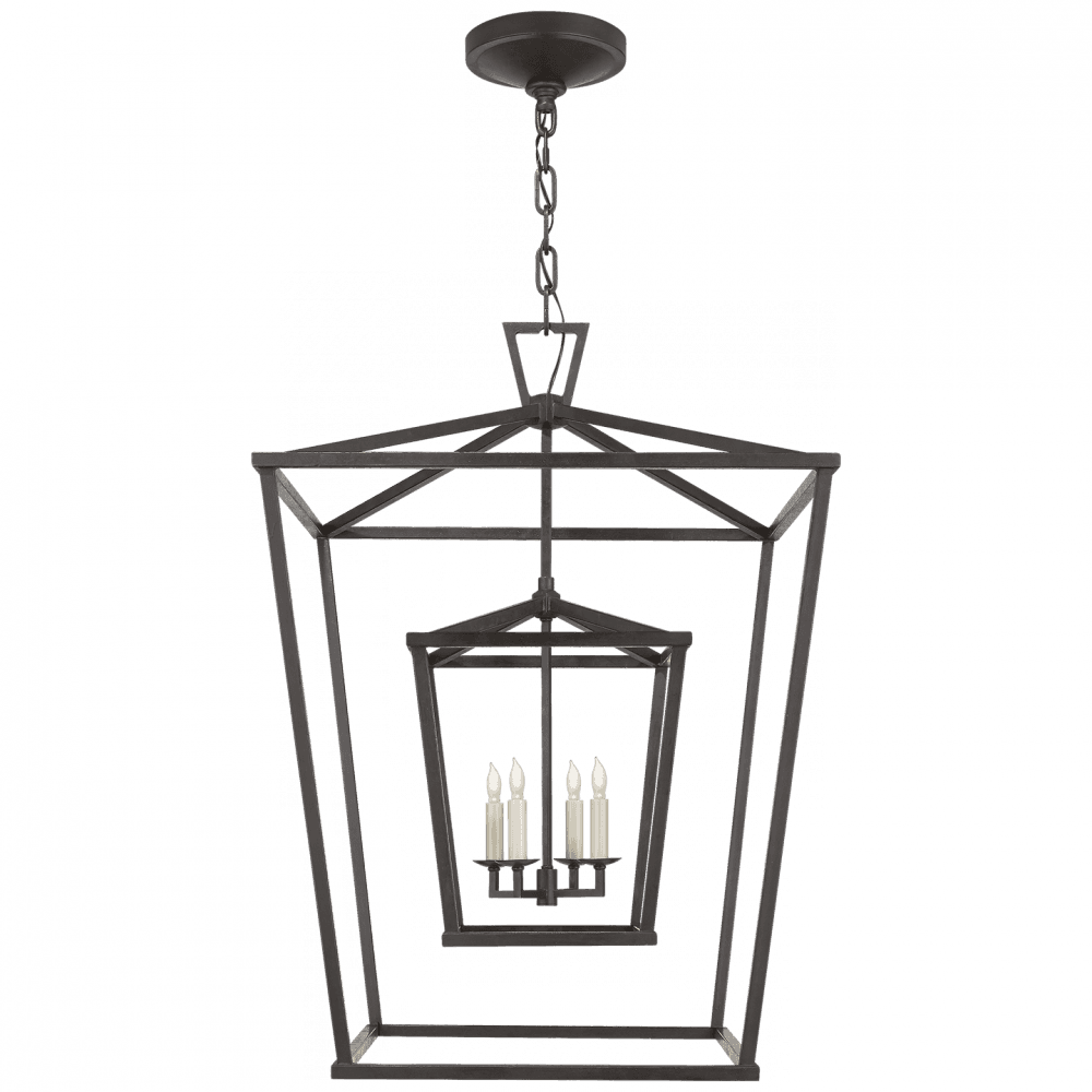 Visual Comfort Signature Darlana Lantern Pendant Polished Nickel