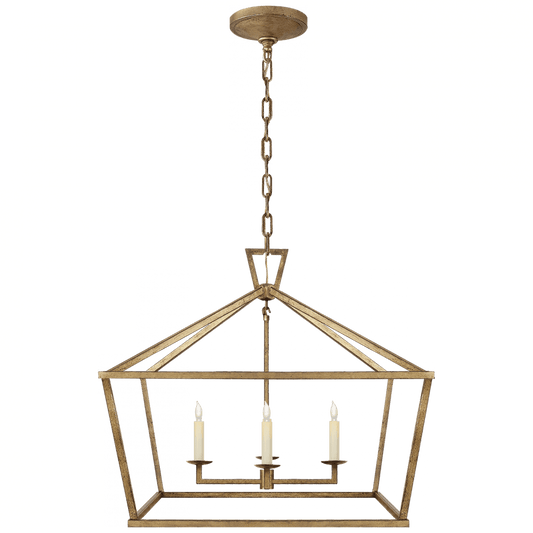 Visual Comfort Signature Darlana Lantern Pendant Gilded Iron