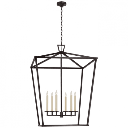 Visual Comfort Signature Darlana Lantern Pendant Aged Iron