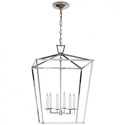 Visual Comfort Signature Darlana Lantern Pendant Polished Nickel