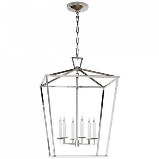 Visual Comfort Signature Darlana Lantern Pendant Polished Nickel