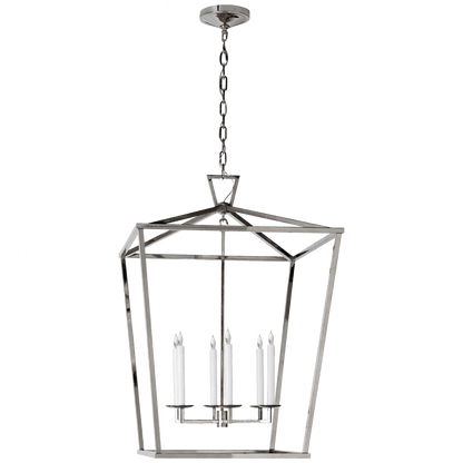 Visual Comfort Signature Darlana Lantern Pendant Polished Nickel