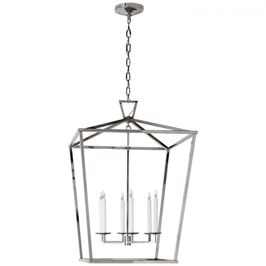 Visual Comfort Signature Darlana Lantern Pendant Polished Nickel