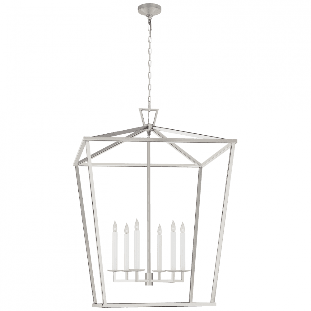 Visual Comfort Signature Darlana Lantern Pendant Polished Nickel