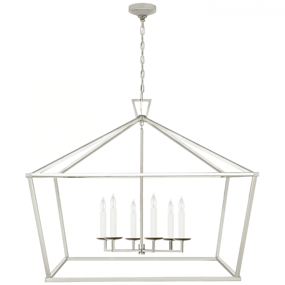 Visual Comfort Signature Darlana Lantern Pendant Polished Nickel