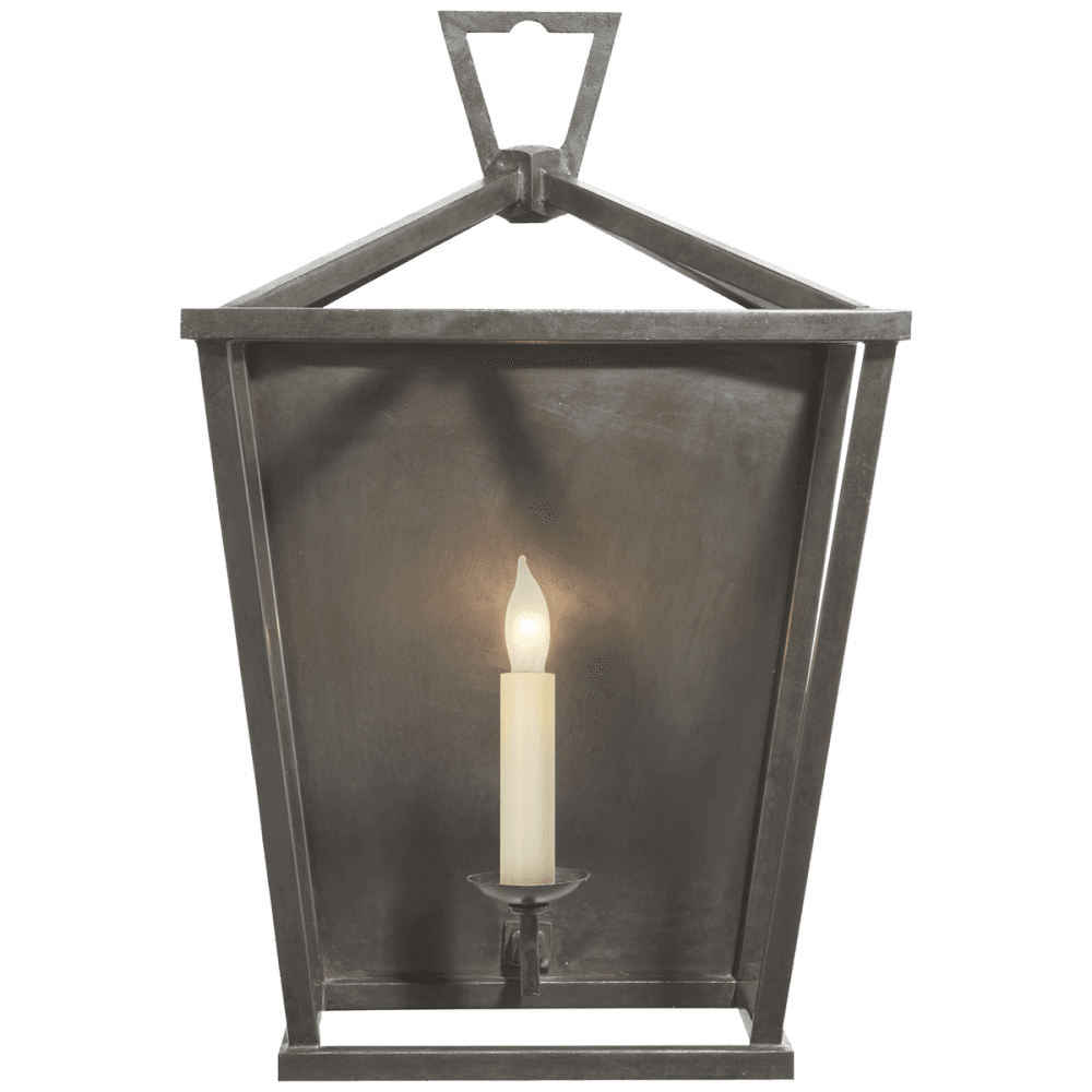 Visual Comfort Signature Darlana Lantern Wall Sconce Aged Iron