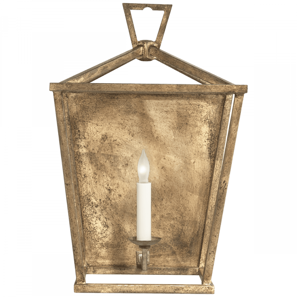 Visual Comfort Signature Darlana Lantern Wall Sconce Gilded Iron