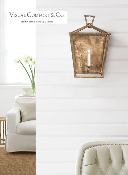 Visual Comfort Signature Darlana Lantern Wall Sconce Polished Nickel