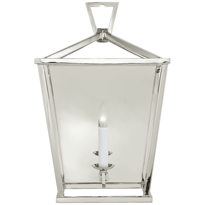 Visual Comfort & Co. Signature Collection Darlana Lantern Wall Sconce, 1-Light, Polished Nickel, 17"H (CHD 2165PN 2JWVL)