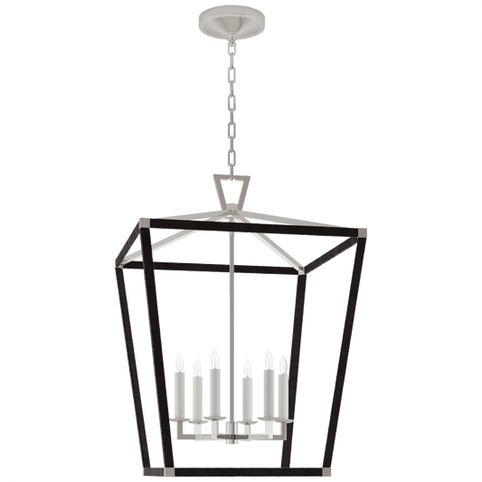 Visual Comfort Signature Darlana Large Wrapped Lantern Polished Nickel