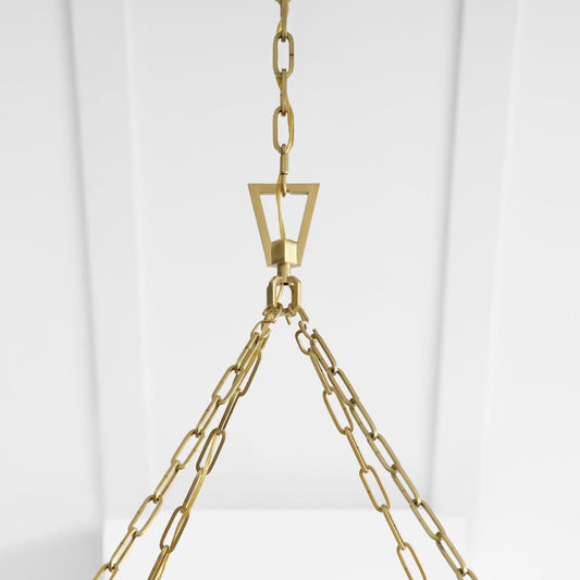 Visual Comfort Signature Darlana Large Wrapped Ring Chandelier Polished Nickel