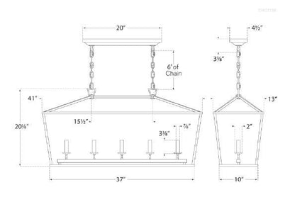 Foyer/Hall Lanterns-Visual Comfort & Co. Signature Collection-CHC2156