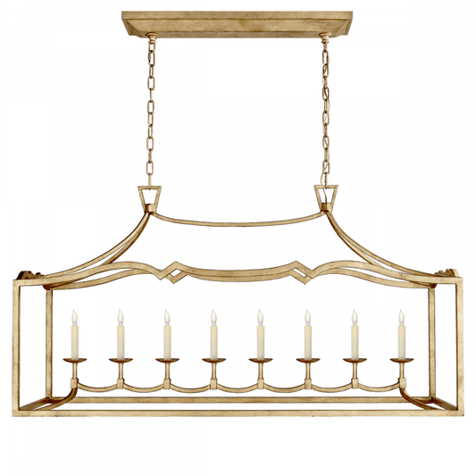 Visual Comfort Signature Darlana Linear Chandelier Gilded Iron