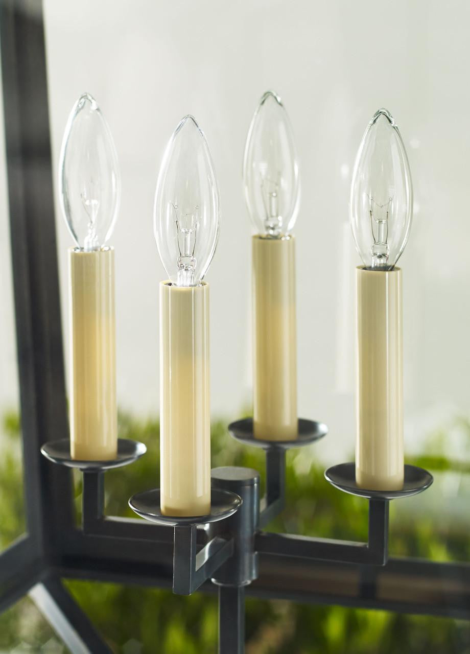 Visual Comfort & Co. Signature Collection Darlana Post Outdoor Lantern, 4-Light, Bronze, Clear Glass, 31"H (CHO 7113BZ 2MYJU)