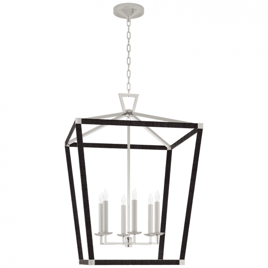 Visual Comfort Signature Darlana X-Large Wrapped Lantern Polished Nickel