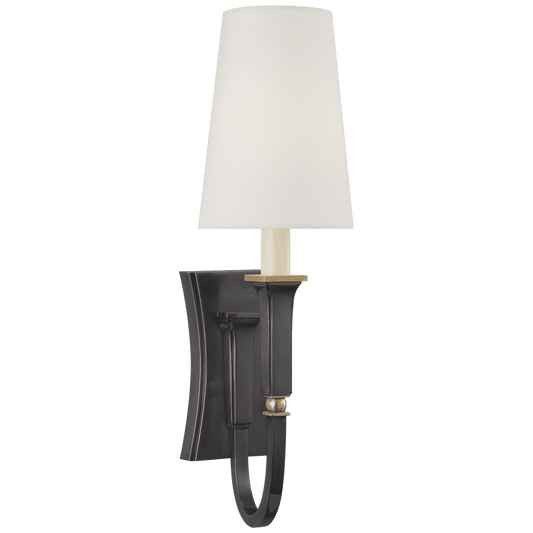 Visual Comfort Signature Delphia Wall Sconce Bronze with Antique Brass