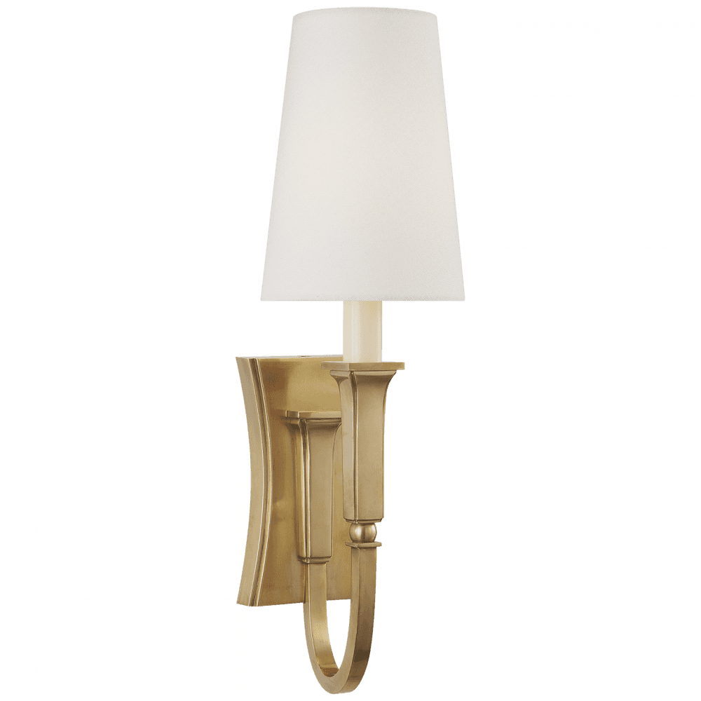 Visual Comfort Signature Delphia Wall Sconce Hand-Rubbed Antique Brass