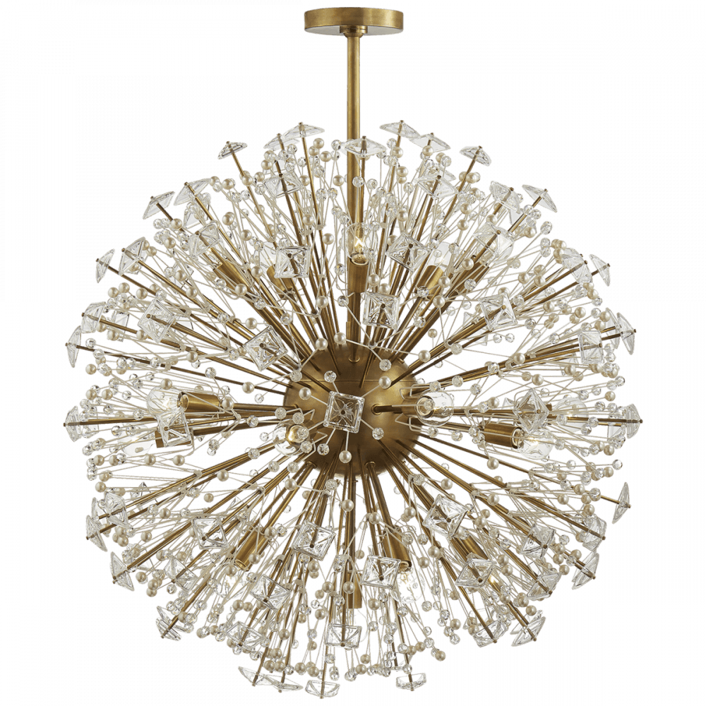 Visual Comfort Signature Dickinson Chandelier Polished Nickel