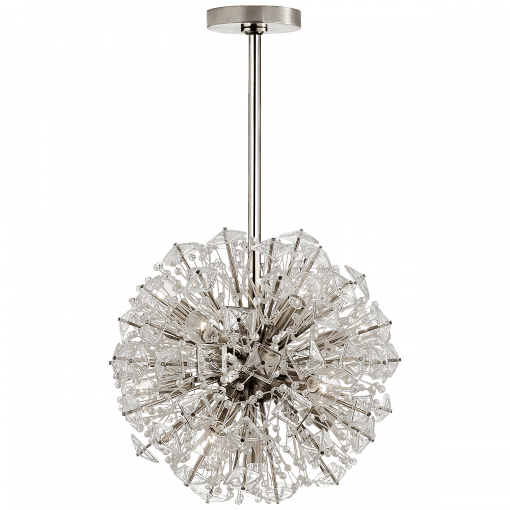 Visual Comfort Signature Dickinson Small Chandelier Polished Nickel