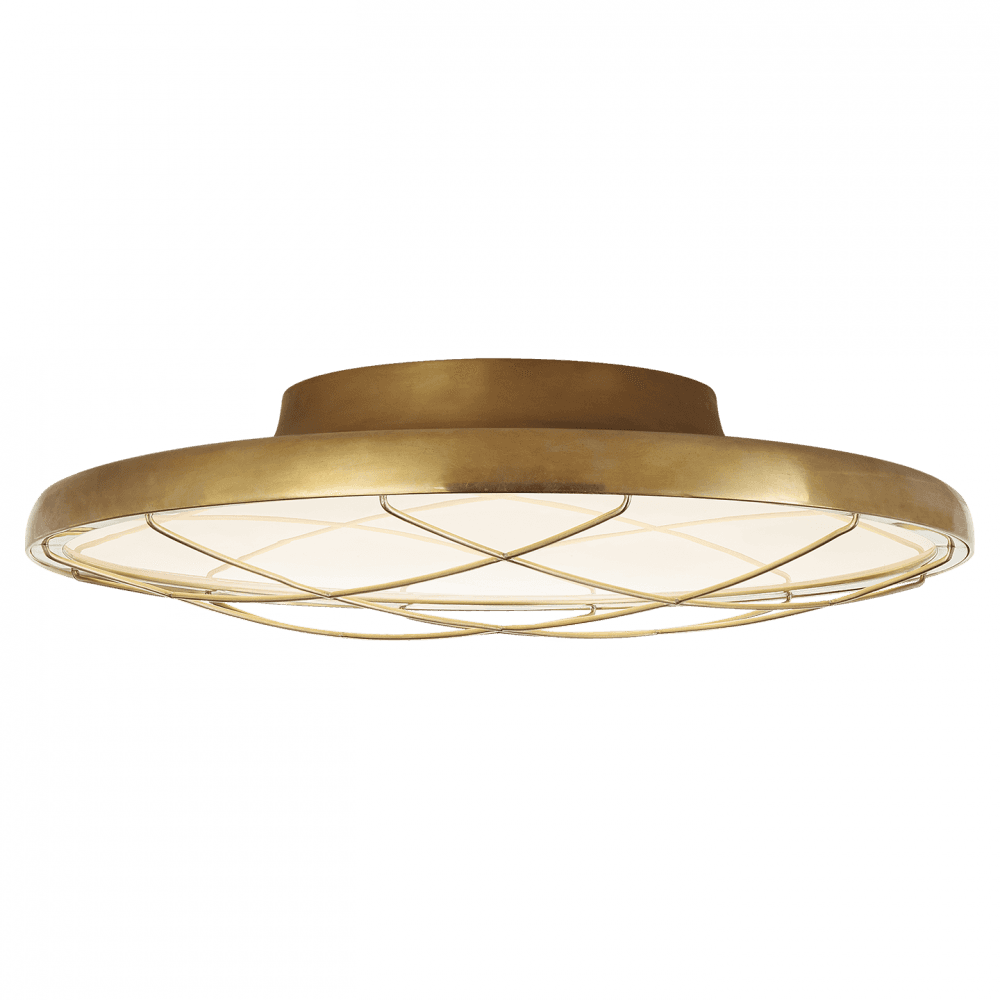 Visual Comfort Signature Dot Flush Mount Natural Brass