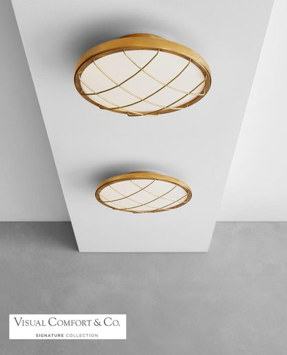 Visual Comfort Signature Dot Flush Mount Polished Nickel
