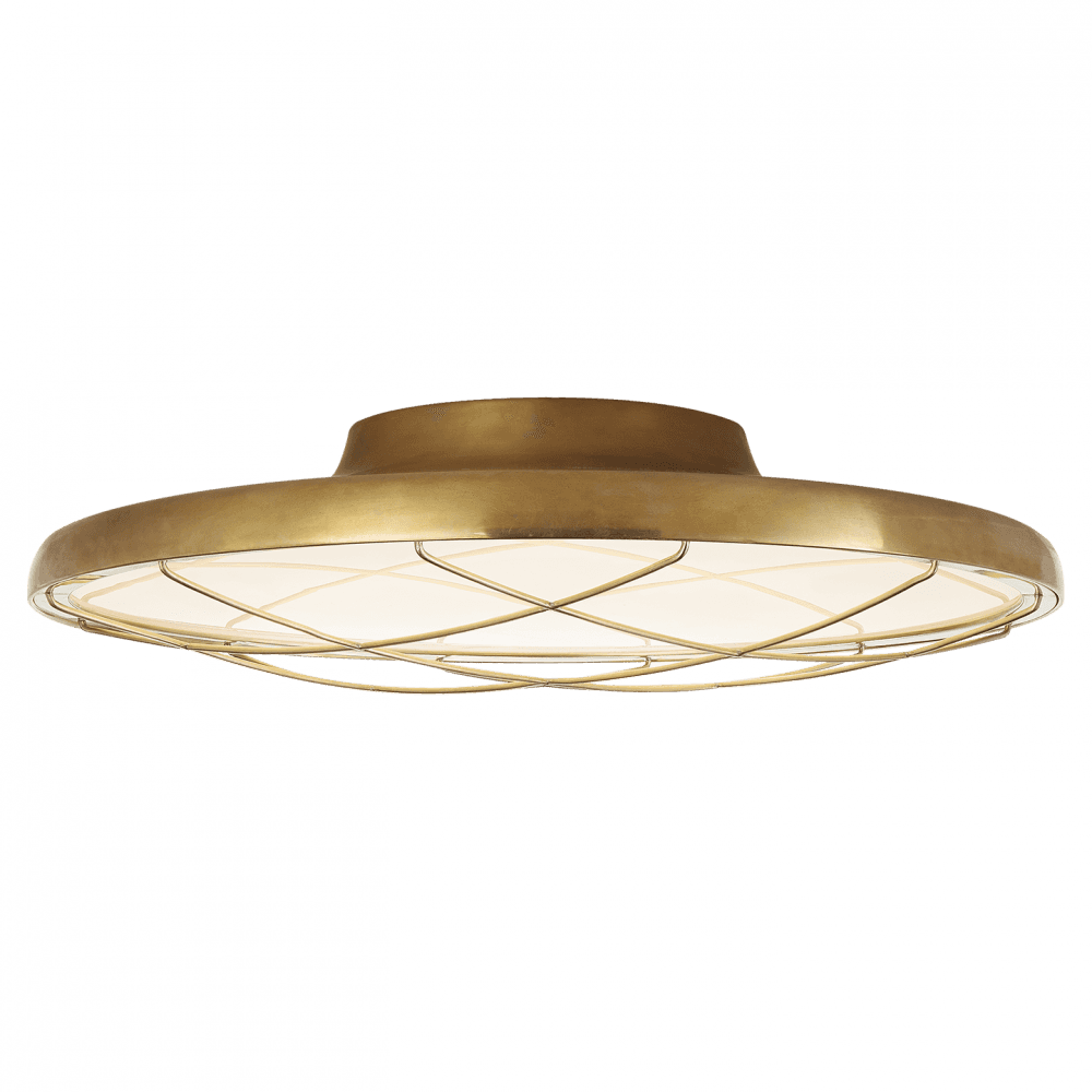 Visual Comfort Signature Dot Flush Mount Natural Brass