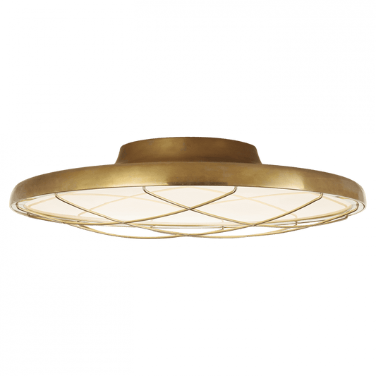 Visual Comfort Signature Dot Flush Mount Natural Brass