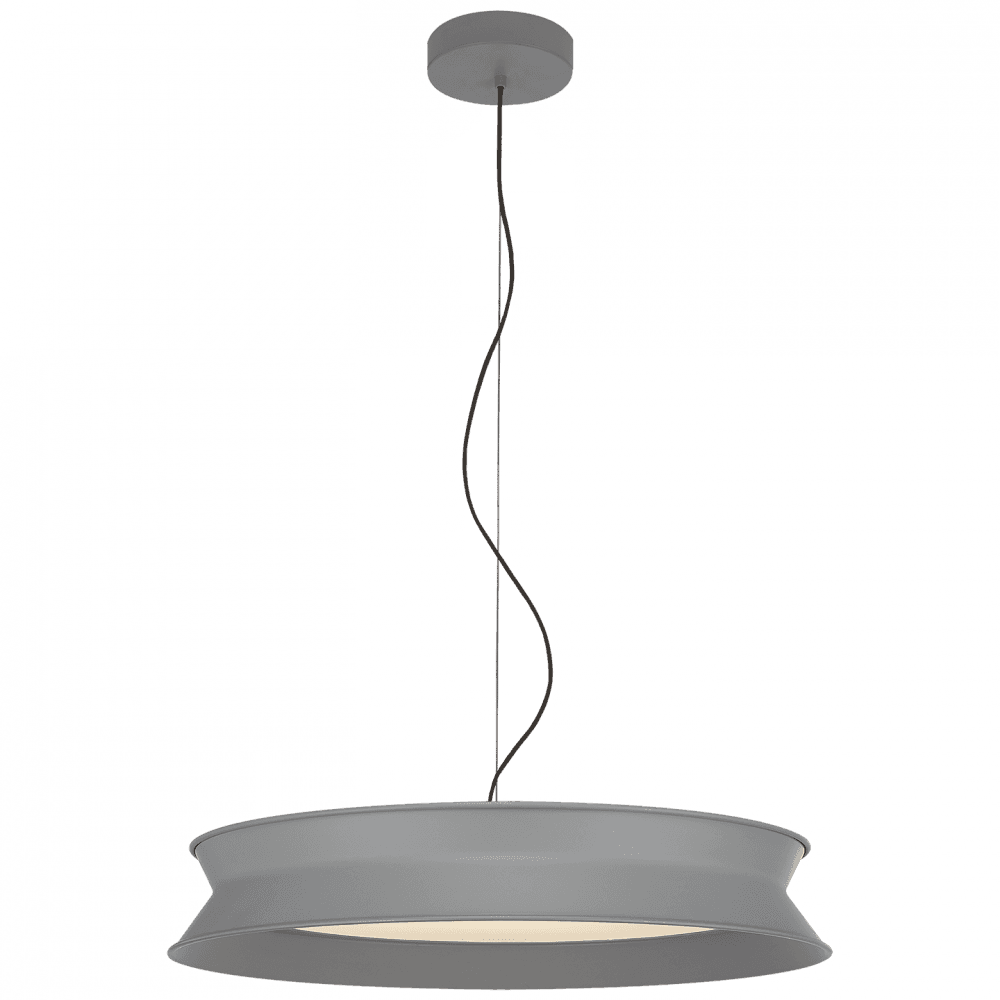 Visual Comfort & Co. Signature Collection Dot Pendant, LED, Stone Gray, 25.75"W (PB 5022STG CHYEW)
