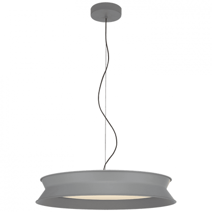 Visual Comfort & Co. Signature Collection Dot Pendant, LED, Stone Gray, 25.75"W (PB 5022STG CHYEW)
