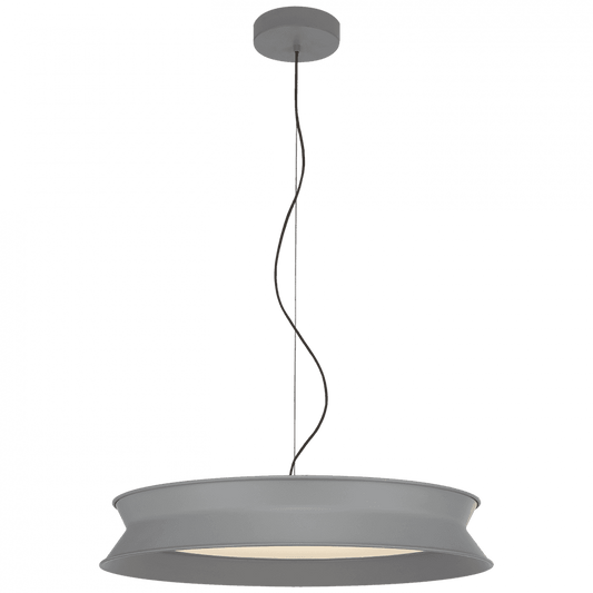 Visual Comfort & Co. Signature Collection Dot Pendant, LED, Stone Gray, 25.75"W (PB 5022STG CHYEW)
