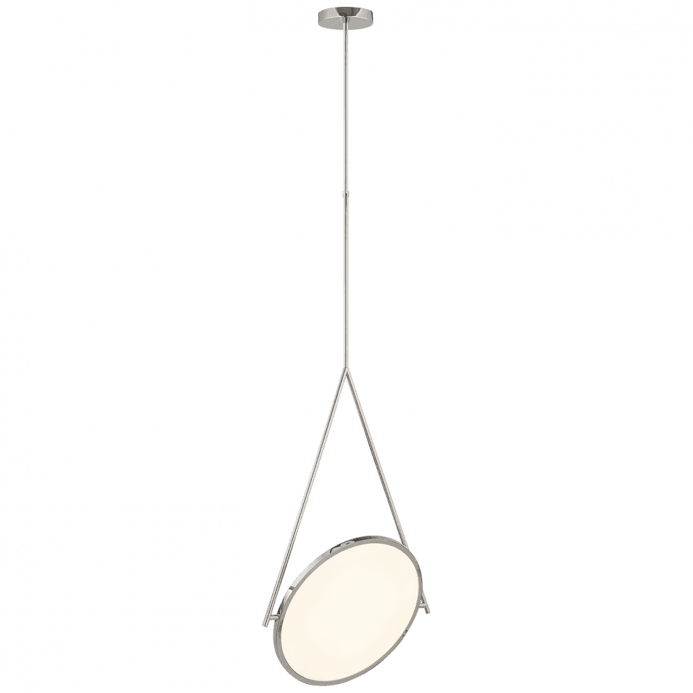 Visual Comfort Signature Dot Stance Rotating Pendant Polished Nickel