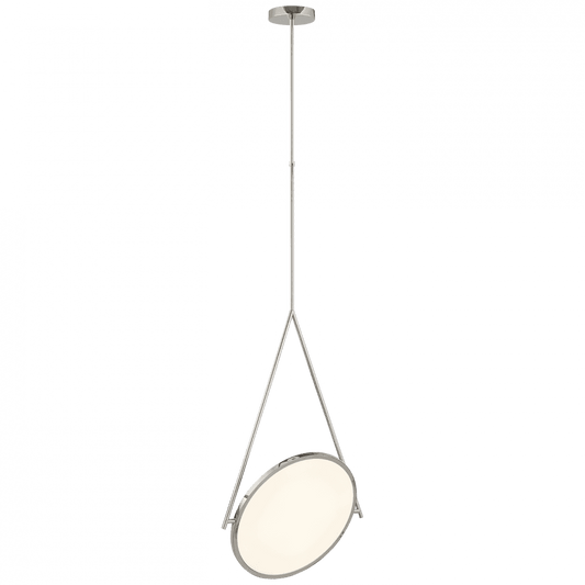 Visual Comfort Signature Dot Stance Rotating Pendant Polished Nickel