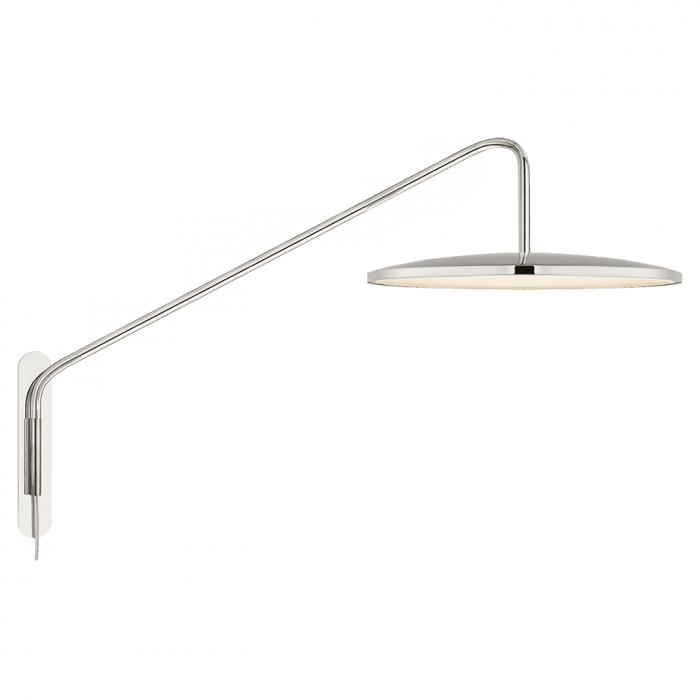 Visual Comfort Signature Dot Wall Sconce With Plug Polished Nickel