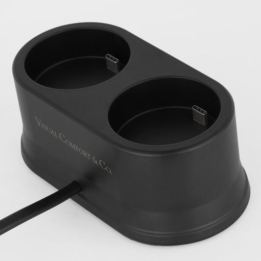 Visual Comfort Signature Double R45 Universal Charging Station Brass