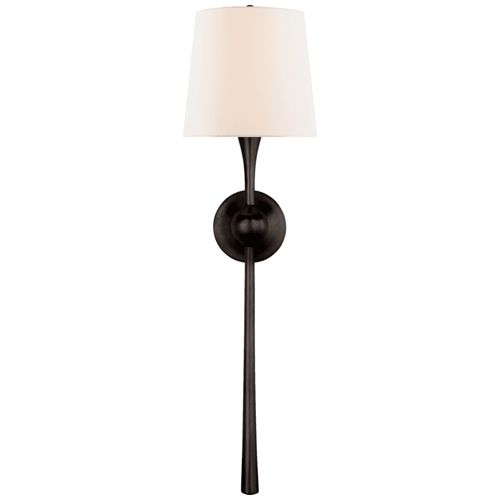 Visual Comfort Signature Dover Large Tail Wall Sconce Aged Iron