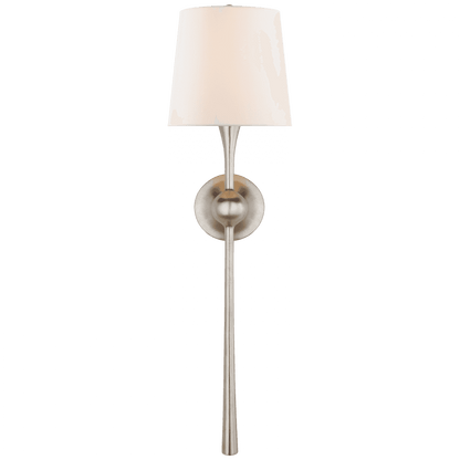 Visual Comfort Signature Dover Tail Wall Sconce Burnished Silver Leaf