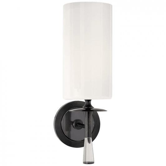 Visual Comfort Signature Drunmore Bathroom Wall Sconce Bronze with Crystal