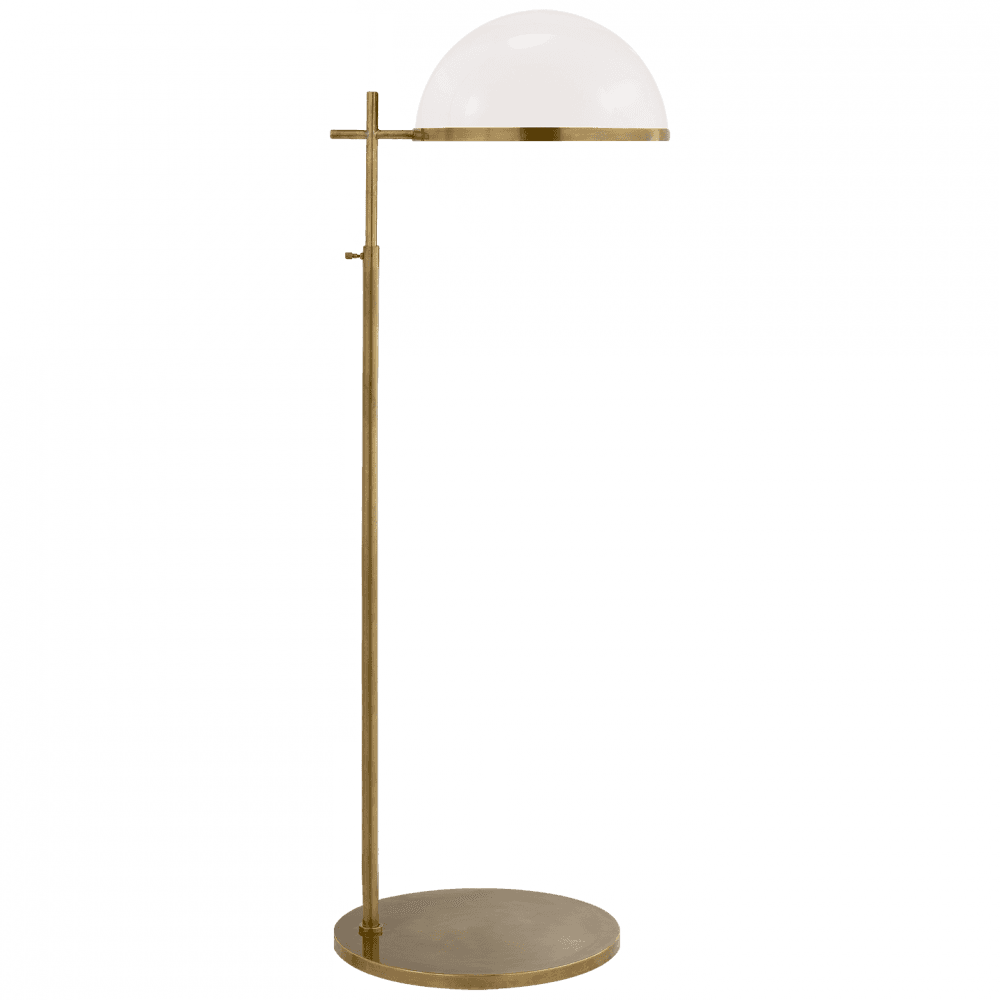 Visual Comfort Signature Dulcet Medium Pharmacy Floor Lamp Antique-Burnished Brass