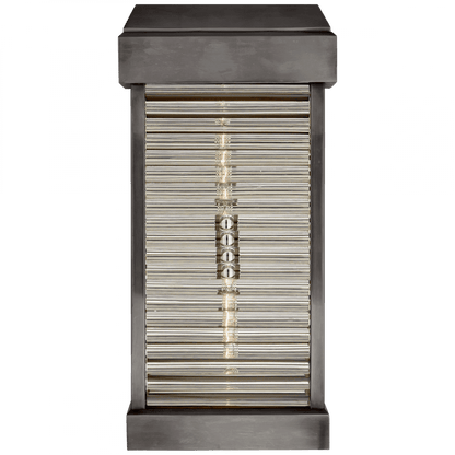 Dunmore Large Curved Glass Louver Sconce