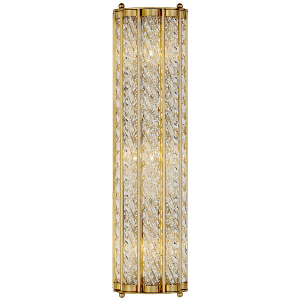 Visual Comfort Signature Eaton Linear Wall Sconce Hand-Rubbed Antique Brass