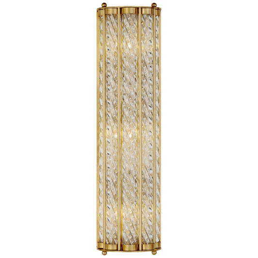 Visual Comfort Signature Eaton Linear Wall Sconce Hand-Rubbed Antique Brass