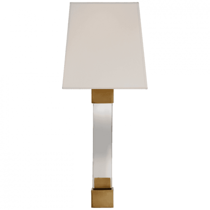 Visual Comfort Signature Edgar Wall Sconce Crystal with Brass
